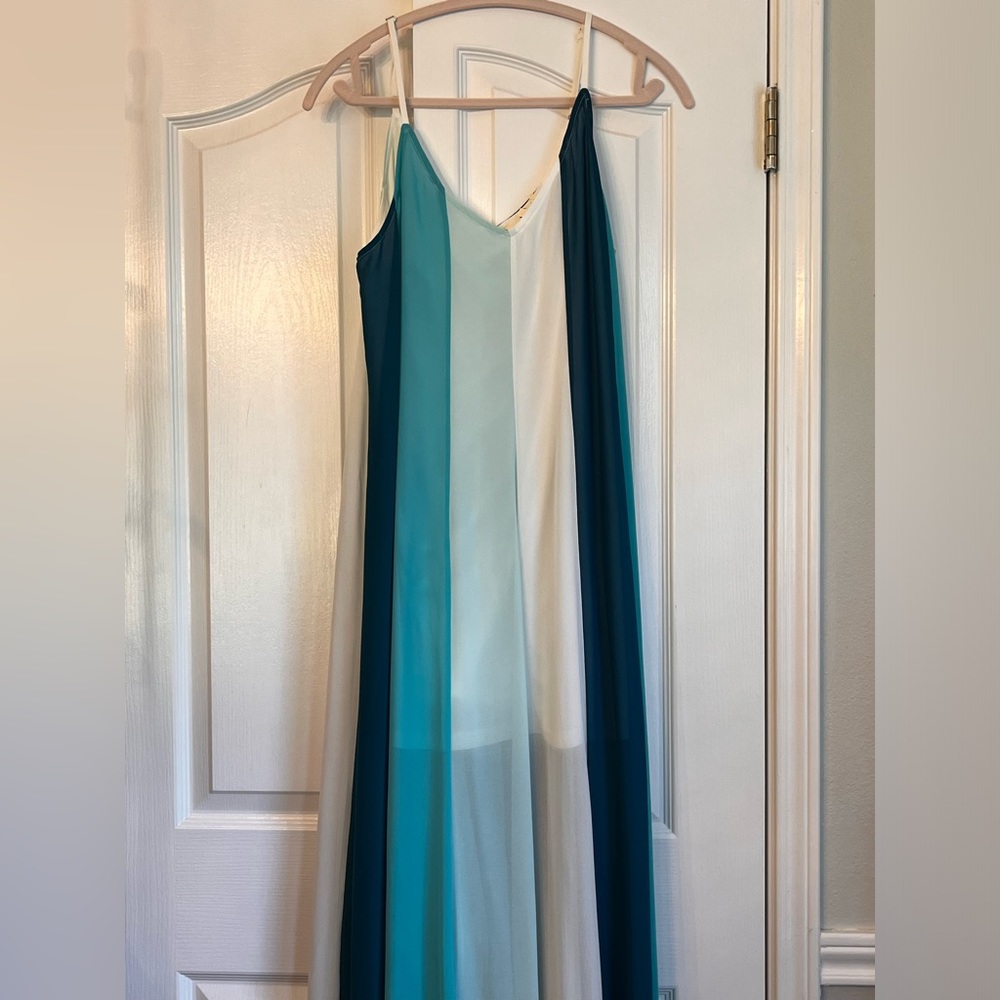 ENTRO WOMENS DRESS, MAXI, STRIPE, size small - Picture 5 of 6